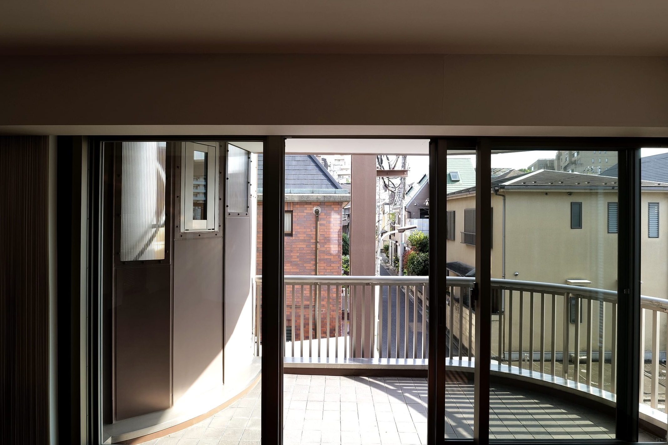 South-facing balcony