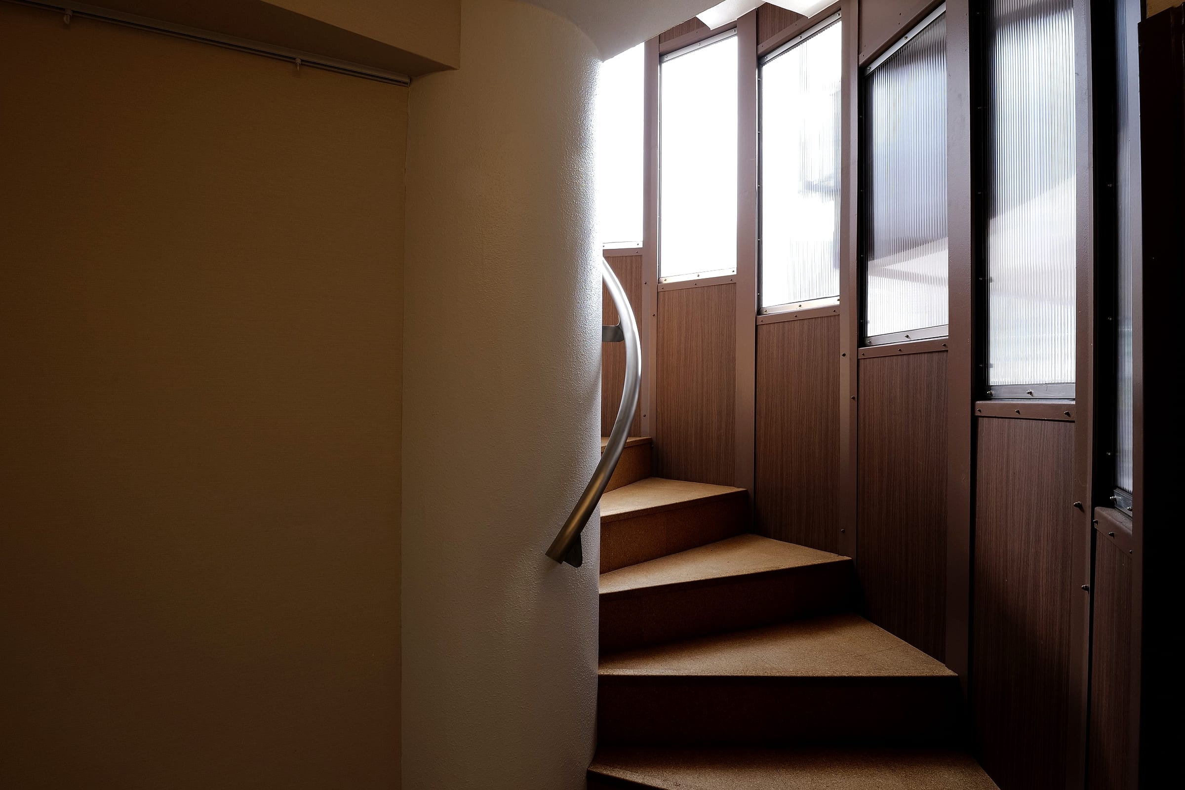 Staircase up to the second floor